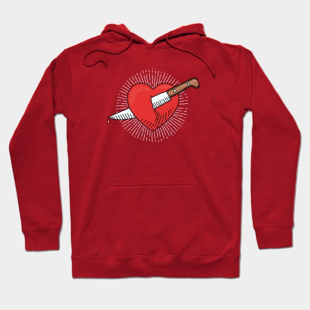 Wounded heart Hoodie by StefanAlfonso